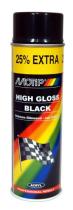 Motip 40005 - Spray de pintura acrílico negro brillo 500 ml. 04005