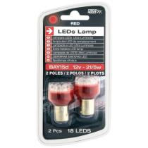 SUMEX LED1222 - lámpara led 12v  2 polos roja  bliester
