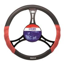 Sparco SPC1102L - Funda volante Sparco negro y rojo